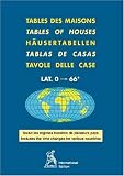 Tables des maisons Placidus pour les Latitudes 0° à 66°  (hémisphères Nord et Sud)