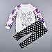 Efaster® 1Set Toddler Baby Girl Long Sleeve Print T-shirt Tops+Pants Outfits Clothes