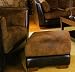 Kitchen & Housewares : Belamar Microfiber And Vinyl Chair And Ottoman
