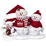 Mississippi State Bulldogs Table Top Snowman Family