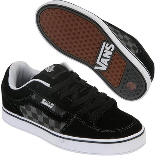 Vans Bucky Lasek 4 Black/Grey/Checkboard/White Suede Men's Skate Walking Shoes