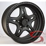 17 inch Black Ninja Star Aluminum Trailer Wheel by Allied International