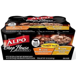 Alpo Dog Food, Chop House Originals, Variety Pack, 12-Count, 13.2 oz (Pack of 2)