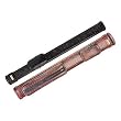 Black/Brown Leatherette Silk Sleeve Pool Cue Case, 1B/1S (PRSE-11XC)