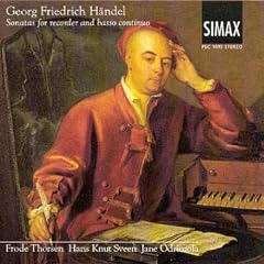 Haendel : Sonatas For Recorder And Basso Continuo