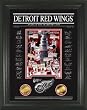 Highland Mint Detroit Red Wings 2008 Stanley Cup Champions Etched Glass Photomint
