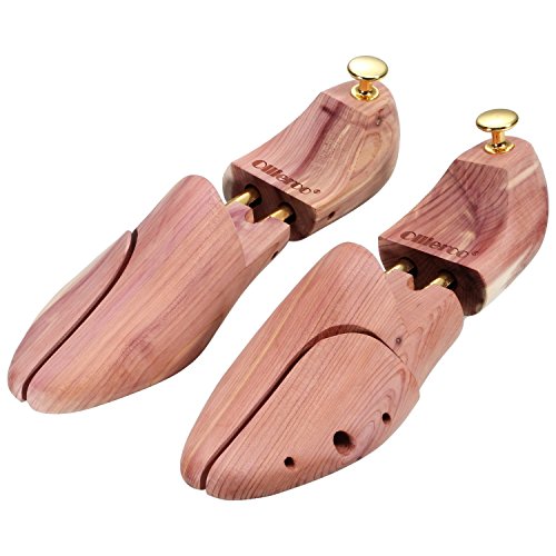 Ollieroo® Men's Twin Tube Adjustable Red Cedar Wood Shoe Boot Tree US Size