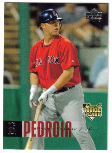 2006 Upper Deck # 1027 Dustin Pedroia (RC) Boston Red Sox Rookie Baseball Card - RARE ROOKIE CARD - Shipped in Protective Display Case !