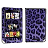 Barnes & Noble Nook Color or Nook Tablet Vinyl Protection Decal Skin Purple Cheetah