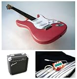  : Crescent 39" Pink Electric Guitar with Accessories and 10 watt AMP
