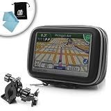 514Whzuhg L. SL160  Waterproof Handlebar Bike and Motorcycle Mount for 4.3 Garmin Nuvi / TomTom / Magellan GPS Navigator Systems ** Includes Accessory Bag and Micro Fiber Cloth**