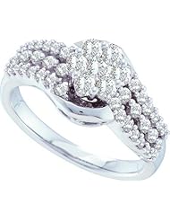 0.75CTW DIAMOND FLOWER RING