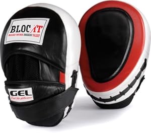 GEL Focus Mitts : By BLOC-IT --- [Focus Pads, Punch Mitts, Hook & Jab Pads] --- Suitable For Boxing, MMA, Thai Boxing, Kickboxing, Boxercise, Karate, Taekwondo, Krav Maga, Wing Chun & Other Martial Arts