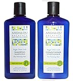 Andalou Naturals Argan Oil Stem Cells Age Defying Shampoo and Conditioner Bundle For Thinning Hair With Jojoba Oil and Aloe Vera For Anti-Aging, 11.5 fl. oz. each
