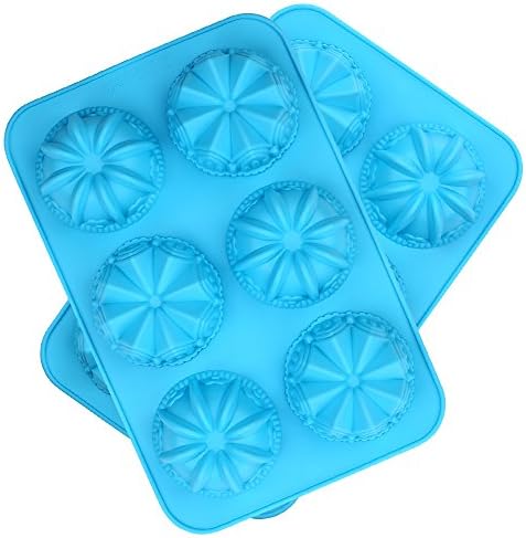 Crystallove 2016 New Style Novelty Silicone Cake Mold Chocolate Candy Cake Pan of Bakeware Color Randomly (2pcs, Castle Style)