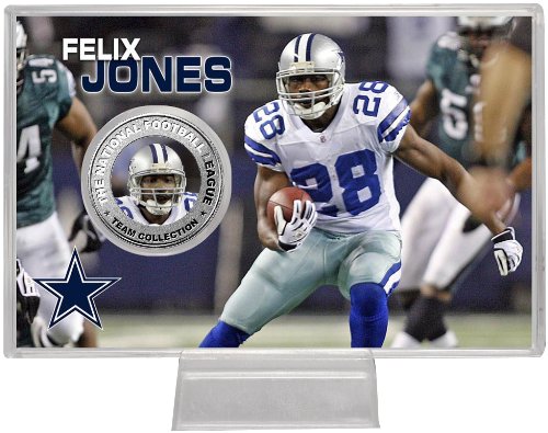 Highland Mint NFL Dallas Cowboys Felix Jones Silver Coin Card