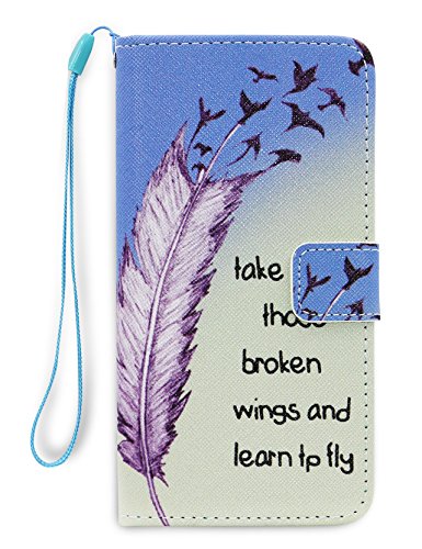 Grand Prime Case, Cafeleo Galaxy Grand Prime Wallet Case, Luxury Pu Leather Case Flip Cover with Card Slots Stand for Samsung Galaxy Grand Prime(g530) (Wings)