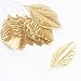 Factory Direct Craft Package of 72 Artificial Metallic Gold Rose leaves for Embellishing, Arranging and Crafting