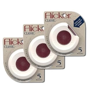 3-PACK Personna Flicker Classic Women's Shaver 5 Blades