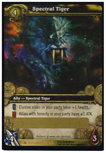 Spectral Tiger In Game Mount Unscratched Loot Card World of Warcraft Collectible Card Game