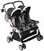 Peg Perego Aria Twin Double Stroller in Toffee