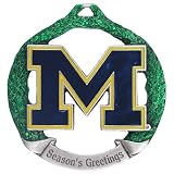 Bergamot Michigan Wolverines Holiday Ornament Set