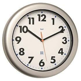 Aqua Master Modern Waterproof Wall Clock in Futura White Great for Shower