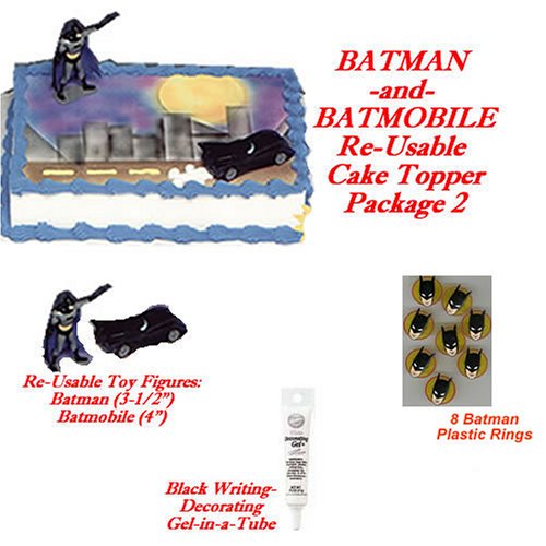 Batman Cakes - Decorating Package 2 SAVE $2.34 by Decopac, Wilton