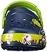 crocs TMNT II K Light-Up Clog (Infant/Toddler/Little Kid/Big Kid), Navy/Volt Green, 2 M US Infant