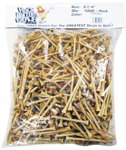 Rock Bottom Golf Bulk Tees- (1,000 Pack)