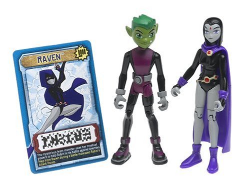  Teen Titans 3.5" Figure: Beast Boy & Raven