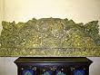 Handcarved Buddha Wood Headboard/Panel with Ochre Patina Beautiful Patina and Intricate Detailing 72"