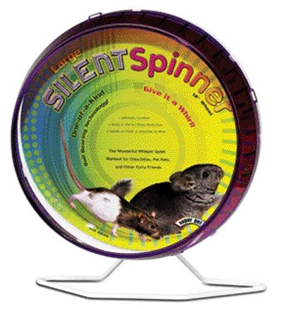 Super Pet Chinchilla 12-Inch Giant Silent Spinner Exercise Wheel, Colors Vary