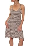 Women's Splendid Striped Venice and Lace Striped Tank Dress in Navy Stripe