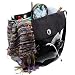 Bagsmith Attache Knitting Crochet Project Black Tote Bag