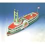 Schreiber-Bogen Mississippi Steamboat Card Model