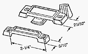Slide-Co #17755-W White Wind Sash Lock