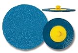 Eagle 0727-24 - 2 inch SUPER-LOC Blue Zirconium Discs - Grit 24 - 25 discs/box