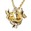 Yellow Metal Ganesh Pendant