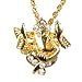 Yellow Metal Ganesh Pendant
