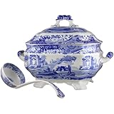 Spode Blue Italian Soup Tureen and Ladle Set