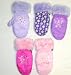 Gm5, Imported One Size Girls Insulated Mitten Gloves for Very Cold Weather Size 4-7 Yrs
