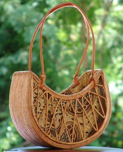 Ate and leather handbag Java Vogue