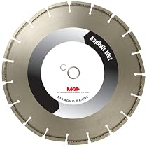 MK Diamond 133462 MK-700W 14-Inch by 1/8-Inch Wet Cutting Segmented Diamond Saw Blade with 1-Inch Arbor for Asphalt