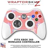 Pastel Flowers on Pink Skin by WraptorSkinz TM fits XBOX 360 Wireless Contr ....