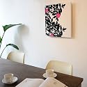 marimekko マリメッコファブリックパネル RUUSUPUU 500×500mm(お花3つで製作)