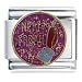Golden Italian Charm Neat Freak Pink Birthstones title=