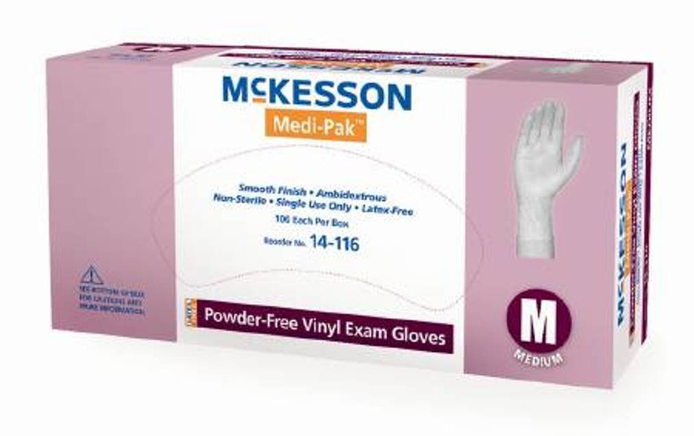 Amazon.com: McKesson Medi-Pak Powder-free Vinyl Exam Gloves, 10 ... Amazon.com: McKesson Medi-Pak Powder-free Vinyl Exam Gloves, 10 ...