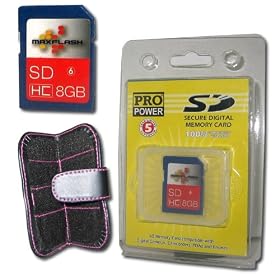 BLAZING 8GB Secure Digital SDHC Memory Card for Select Canon Powershot G Series and EOS... by Accessory Power