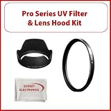 Pro Series UV Filter & Lens Hood Kit for Olymups Zuiko MC 50mm f/3.5 Macro Includes UV filter & lens Hood!
